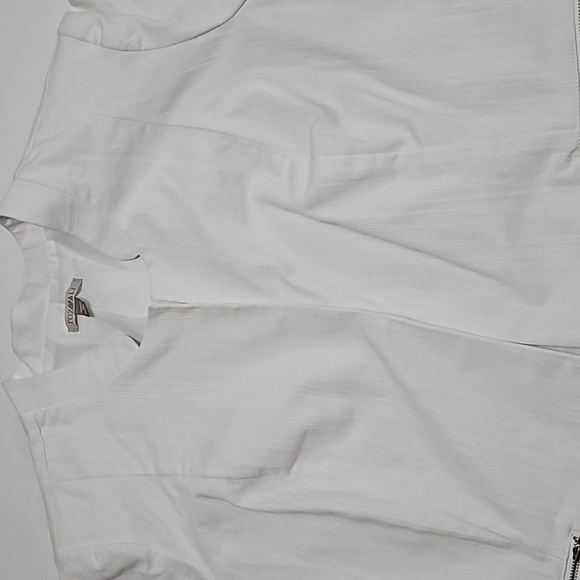 Roz & Ali White Open Textured Blazer With Padded Shoulders Size 3X #W-723 - Picture 8 of 15